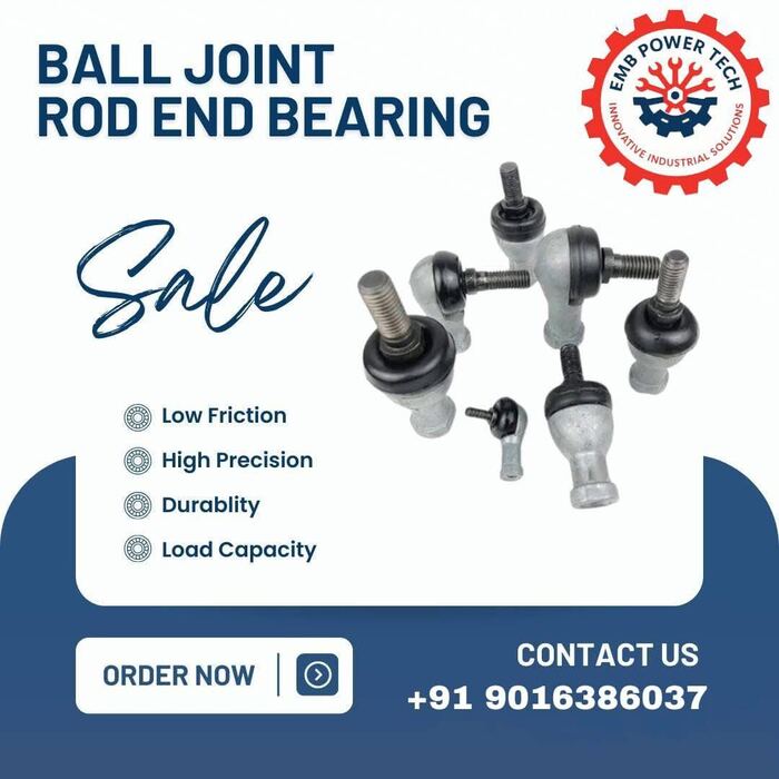 Ball Joint Rod End Bearing — EMB POWERTECH Bearing Suppliers Ahmedabad
